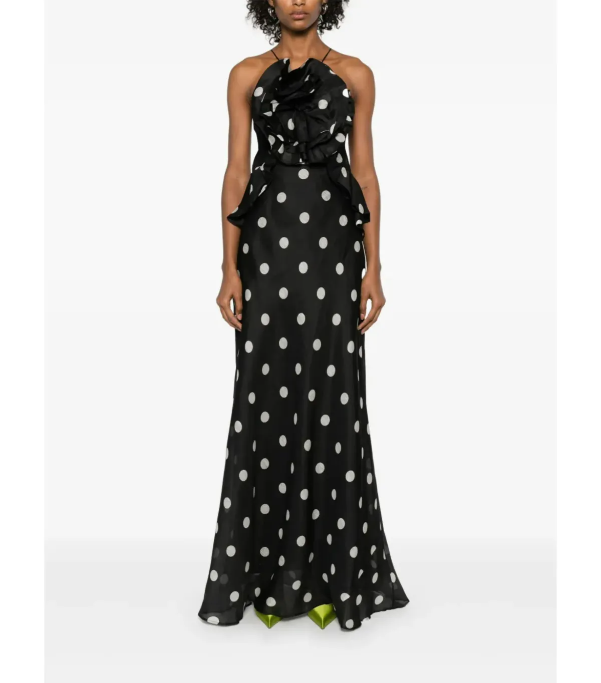Zimmermann Crush Ruffle Halter Maxi Gown Polka Dot Size 2 / AU 12 - Image 1