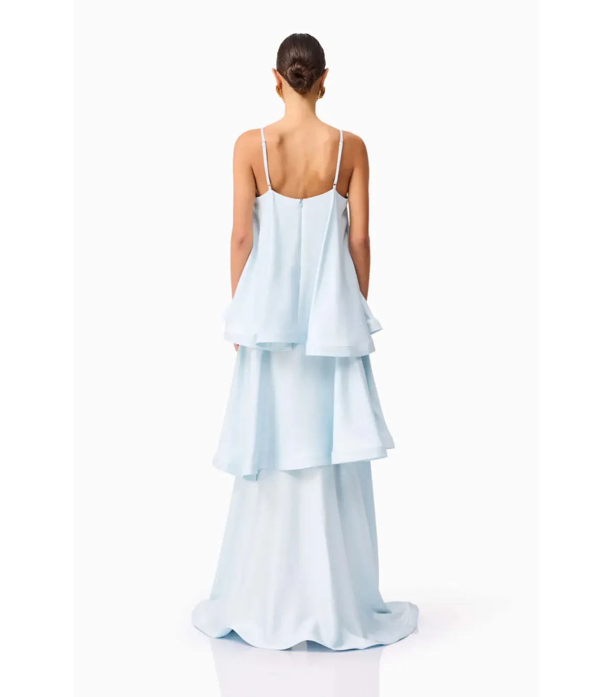Elliatt Tilly Tiered Maxi Dress in Blue Size AU 8 - Image 2