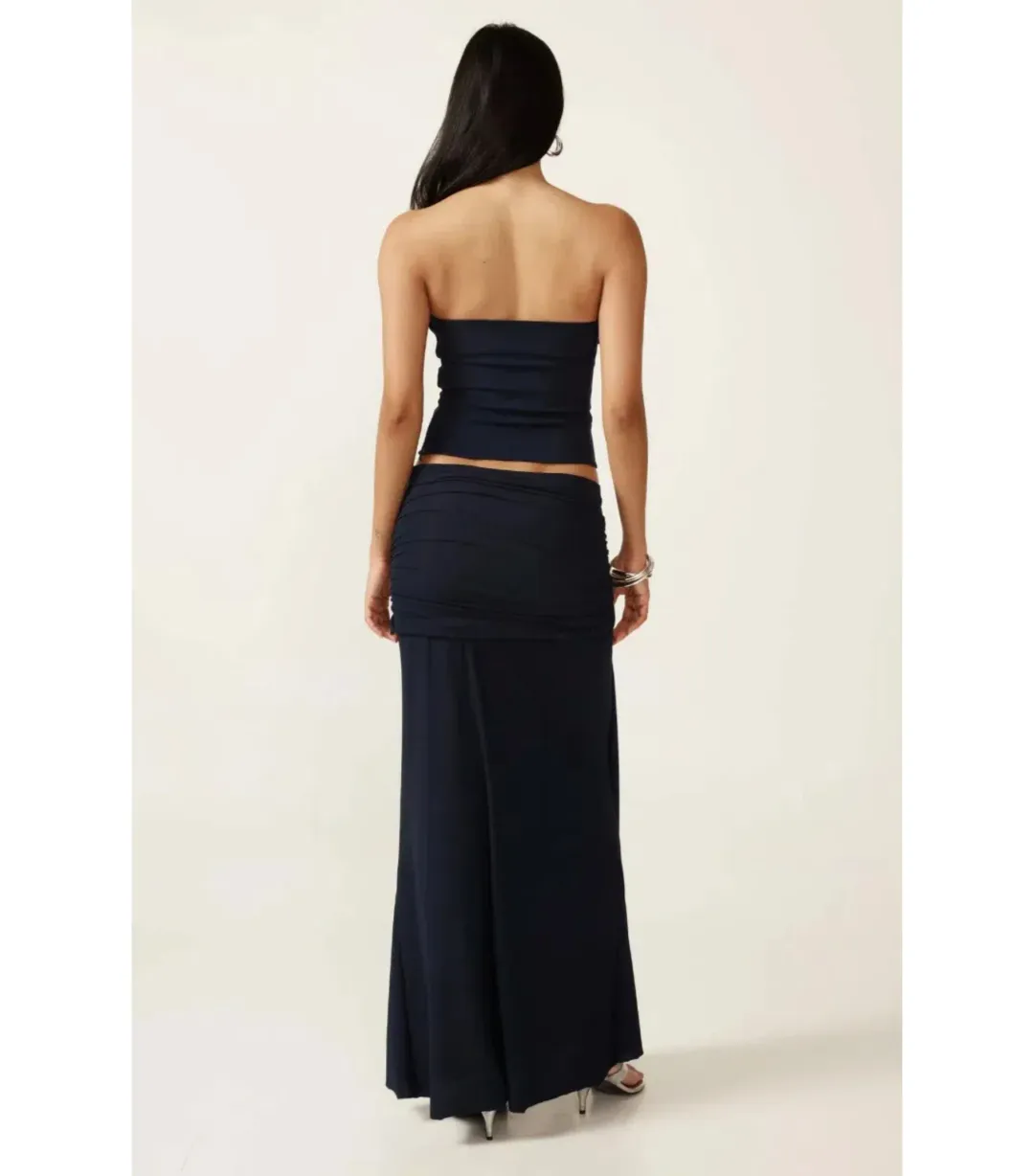 Ance Gria Jude Top and Skirt Set Navy Size XS / AU 6 for rent on The Volte - main image