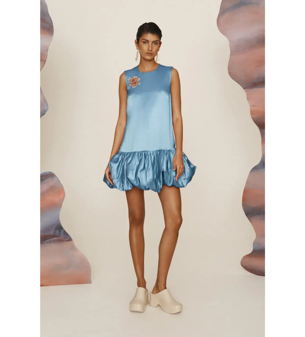 Alémais Caspian Mini Dress Blue Size AU 8 for rent on The Volte - main image