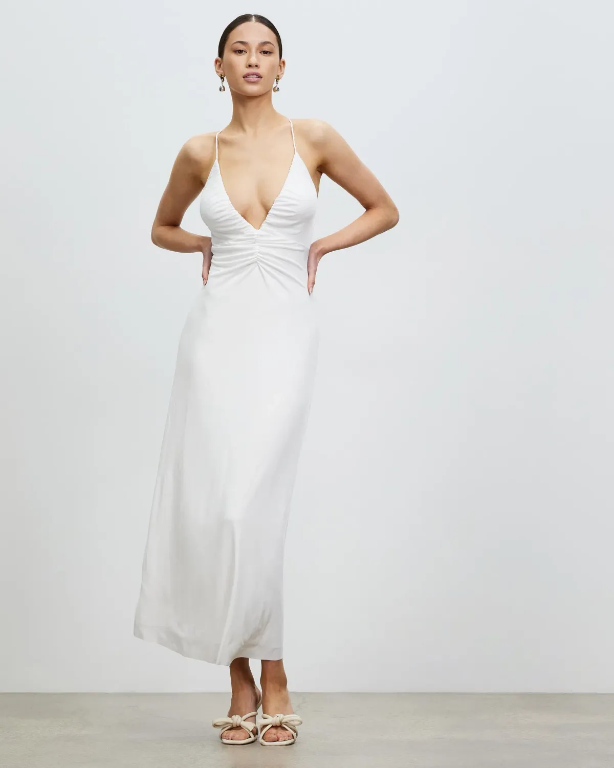 Lover The Label Nadia Maxi Dress White Size AU 8 - Image 1