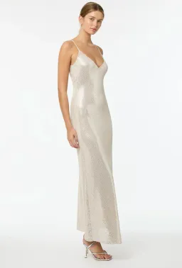 Manning Cartell High Voltage Slip Dress Nude Silver Size 10 for rent on The Volte - image 6