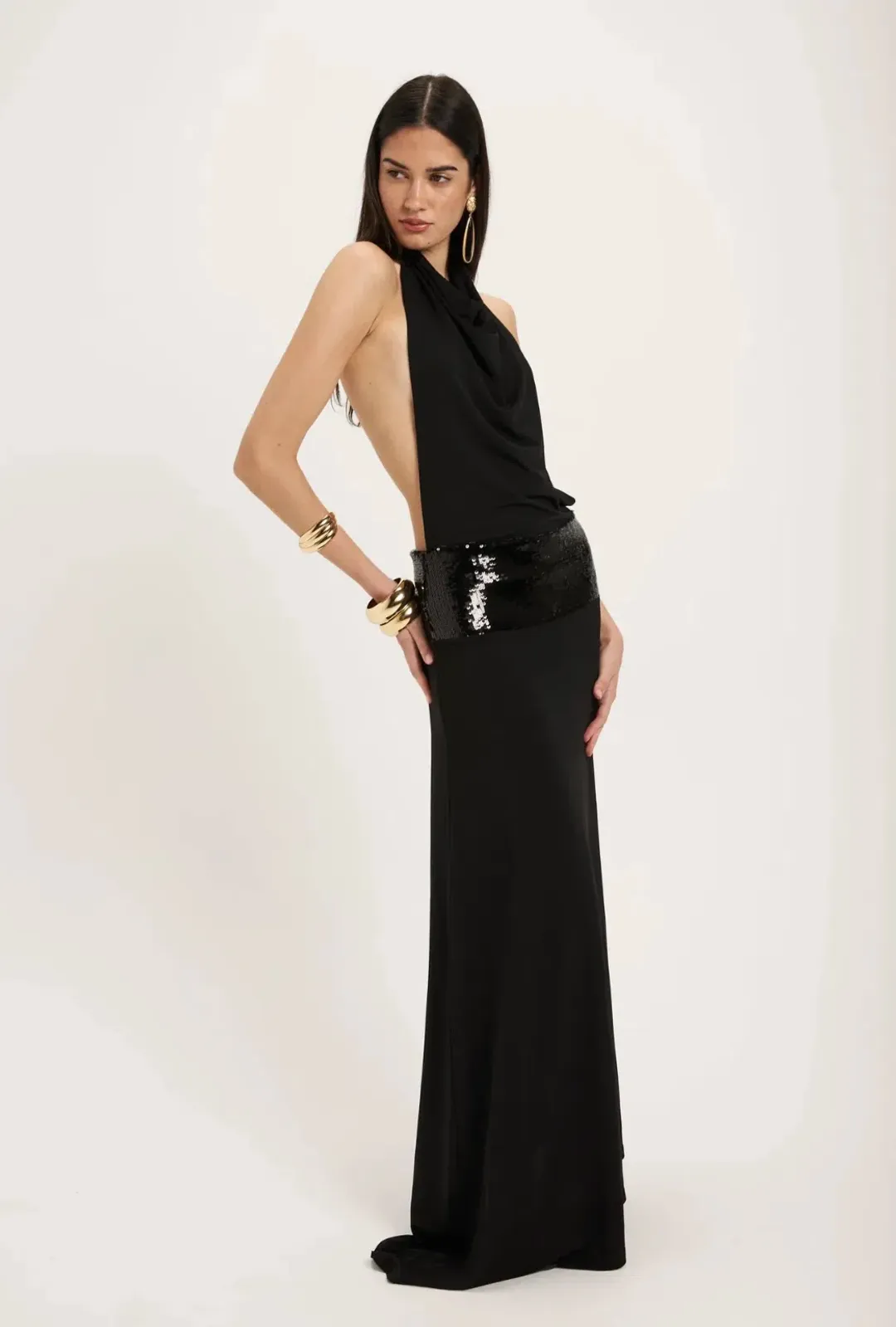 Ance Gria Adele Gown Black Size S/Au 8 for rent on The Volte - main image
