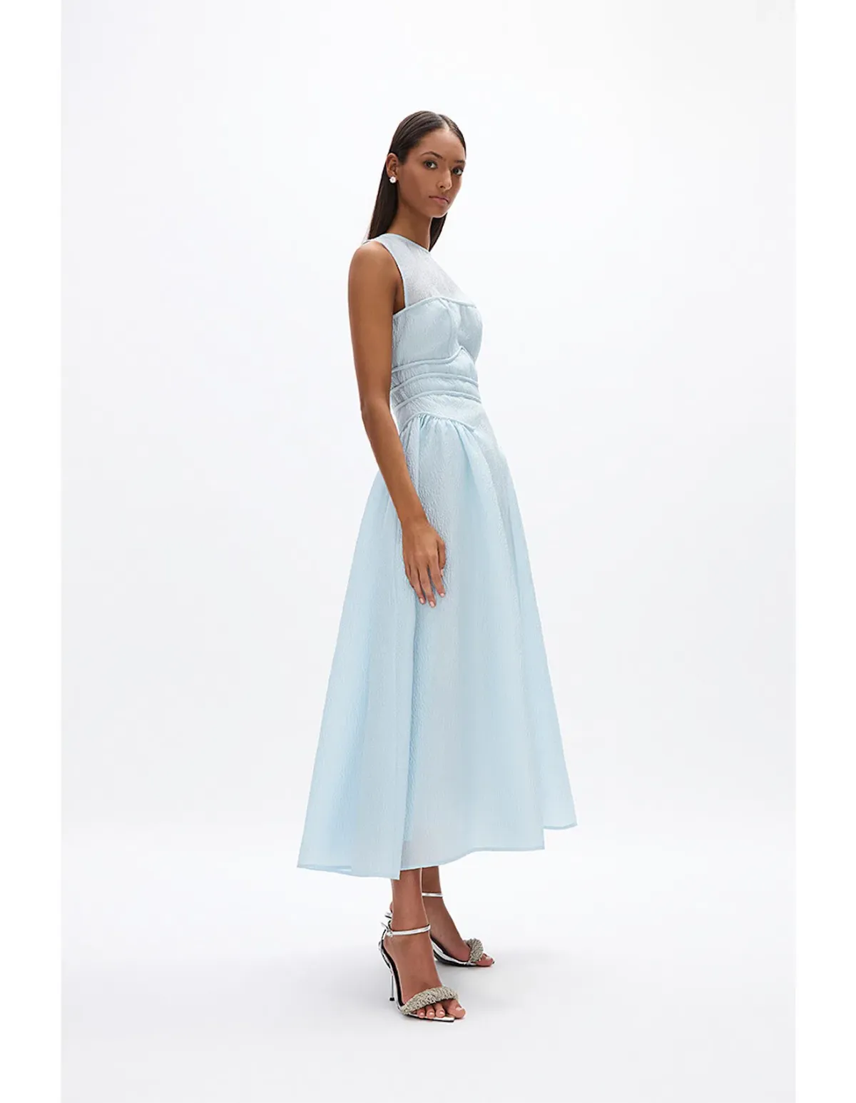 Rachel Gilbert Sophia Dress Sky Blue Size 10 - Image 3