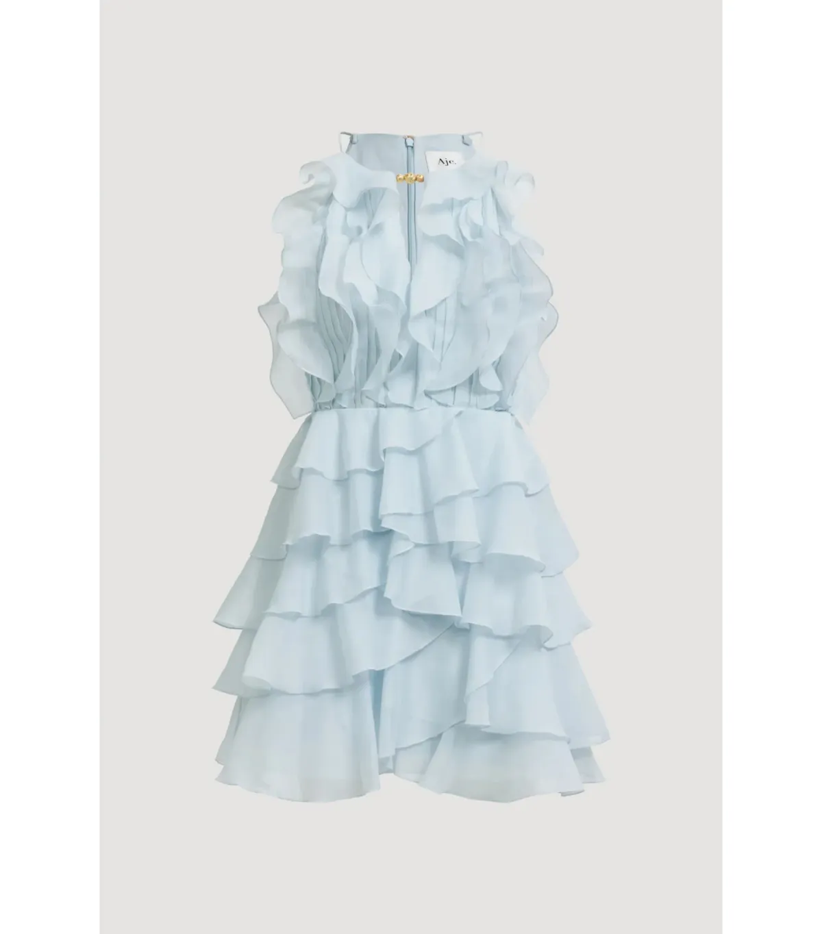Aje Cleo Mini Dress Silver Blue Size 12 - Image 6