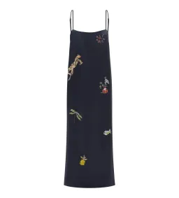 Alémais Fontaine Slip Midi Dress Print Size 4 for rent on The Volte - image 2