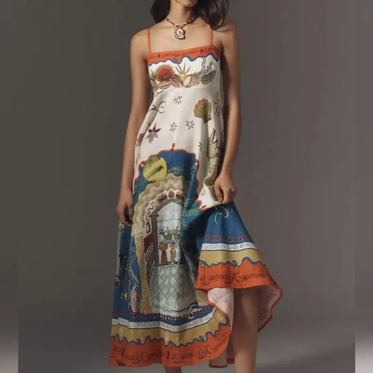 Alemais Surrealist Sundress Size10 for rent on The Volte - main image