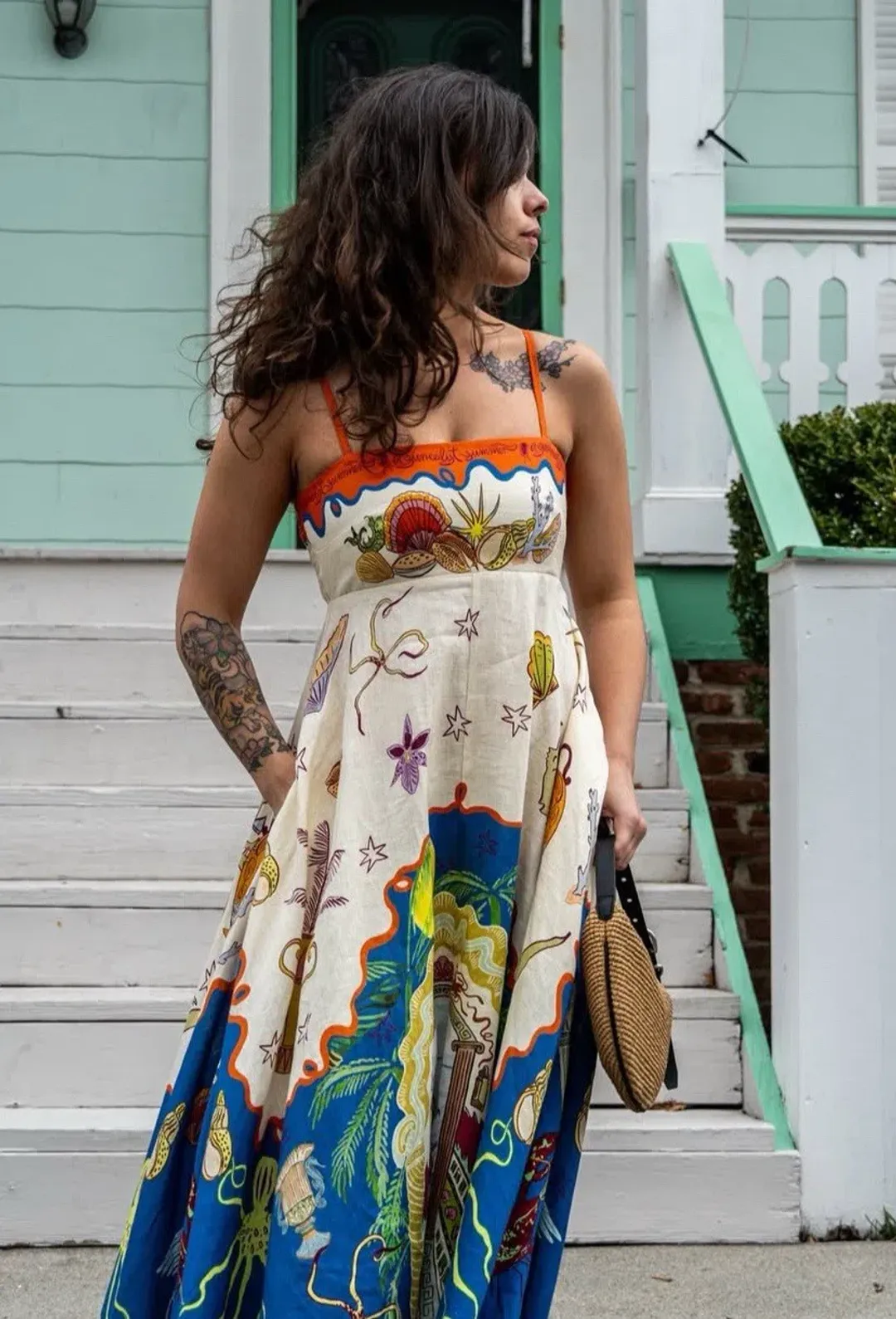 Alemais Surrealist Sundress Size10 for rent on The Volte - main image