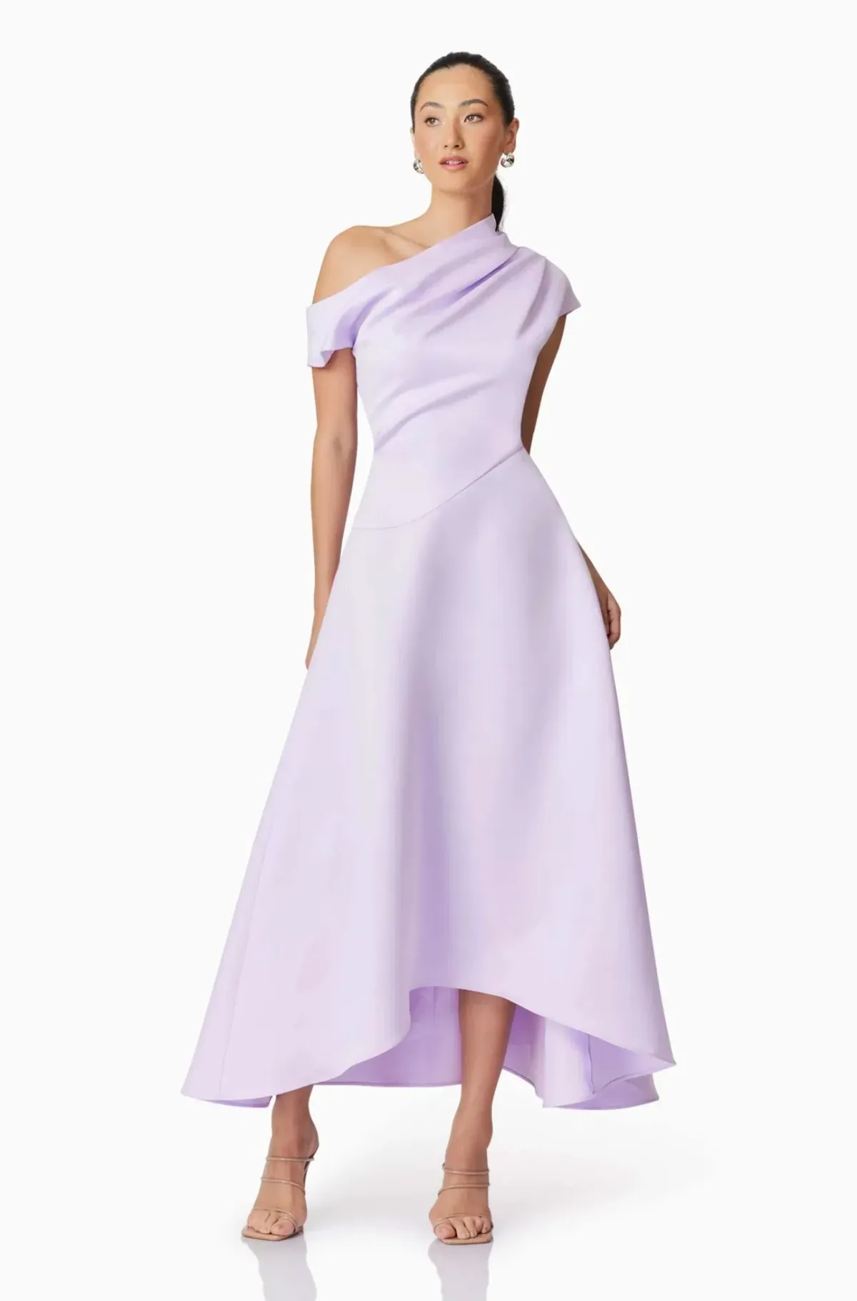 Elliatt Marissa One Shoulder Gown in Purple Size AU 8/S for rent on The Volte - main image