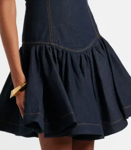 Zimmermann Crush denim minidress size 3/AU14 for rent on The Volte - image 3