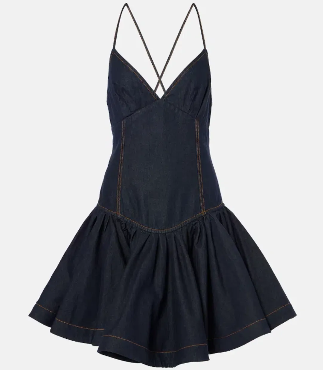 Zimmermann Crush denim minidress size 4/AU16 for rent on The Volte - main image