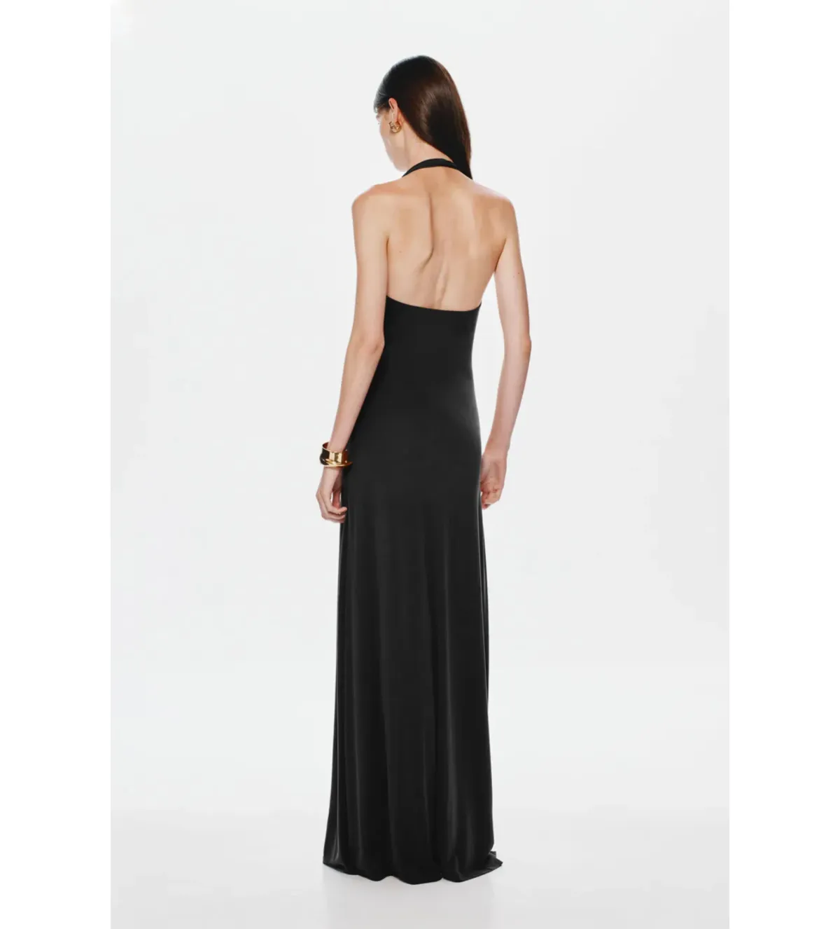Misha Jennifer Cupro Maxi Dress Black Size XS/AU 6 - Image 4