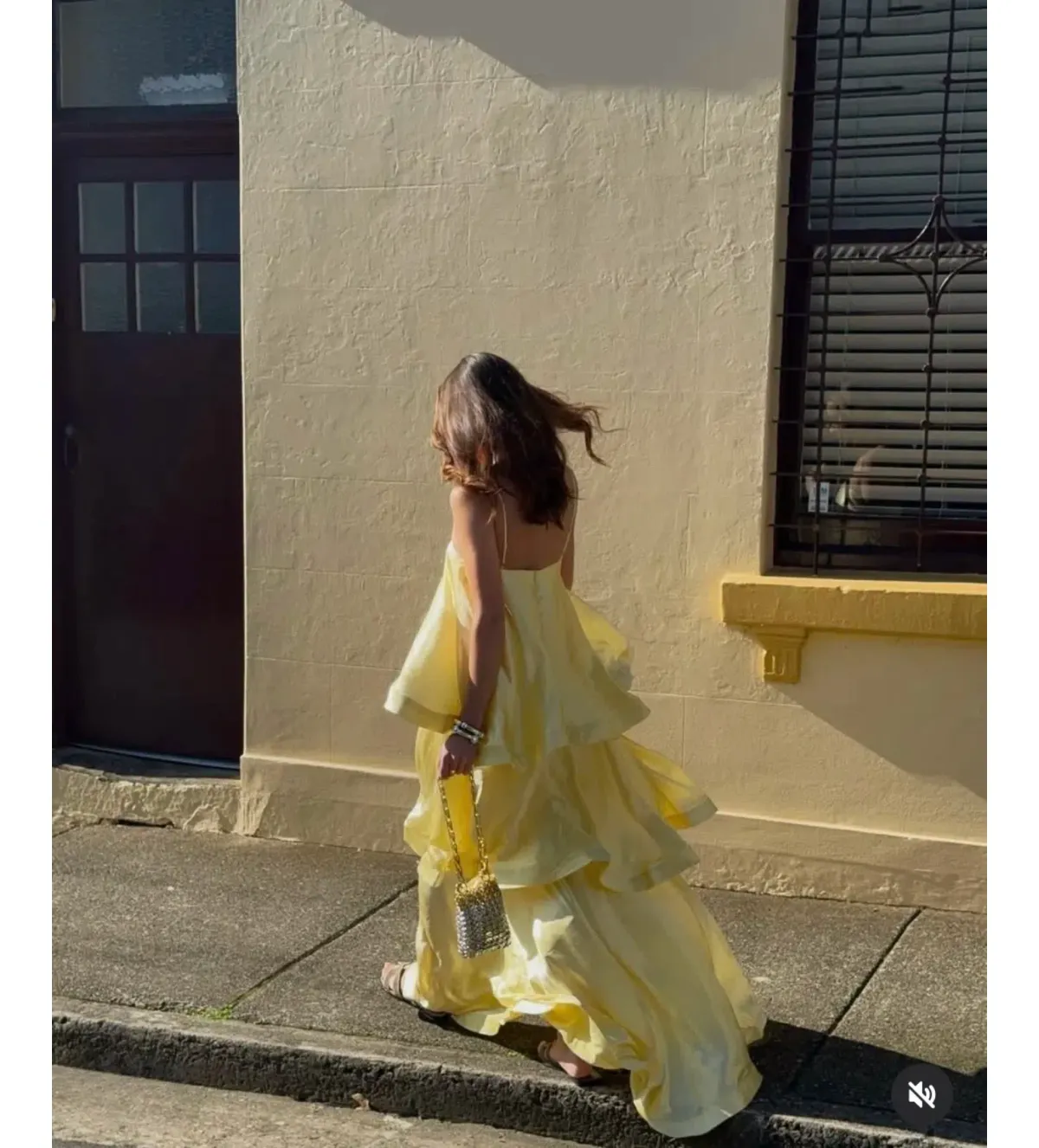 Elliatt Tilly Tiered Maxi Dress in Butter Yellow Size S/AU 8 - Image 7