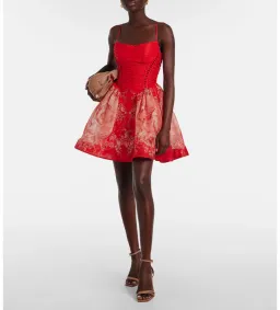 Zimmermann Rebellion Beaded Mini Dress in Red Size 1/ AU 10 for rent on The Volte - image 1