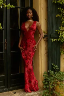 Bydee Juliette Maxi Dress in Rose Size S/AU8 for rent on The Volte - image 2