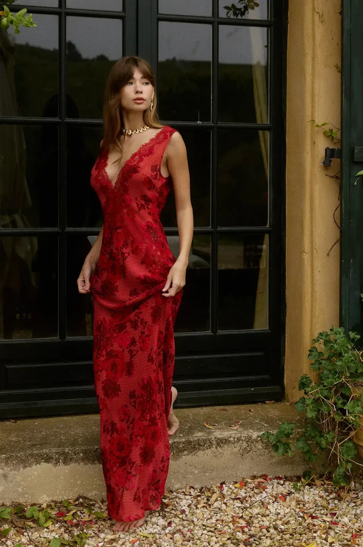 Bydee Juliette Maxi Dress in Rose Size S/AU8 - Image 5
