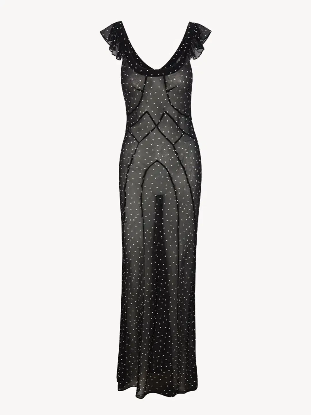 Realisation Par the Lila in Celestial Mesh Polka Dot Maxi Size S/AU 8 for rent on The Volte - main image