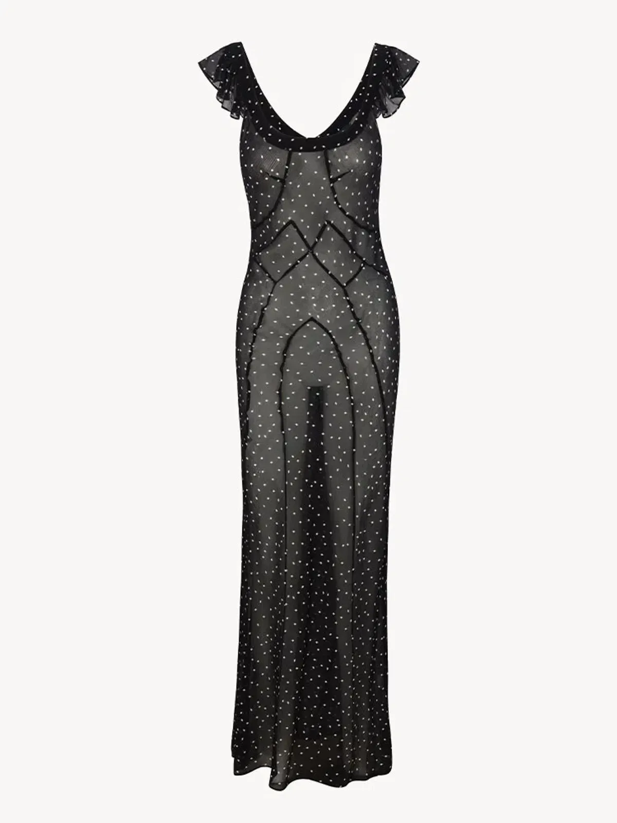 Realisation Par the Lila in Celestial Mesh Polka Dot Maxi Size S/AU 8 - Image 3