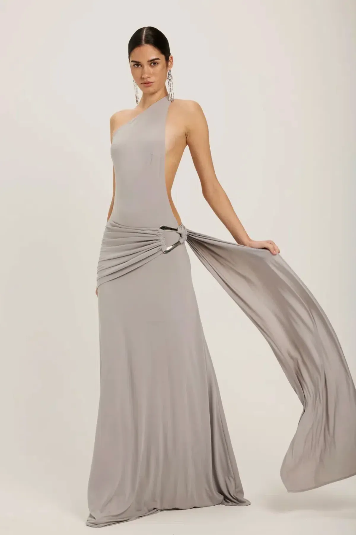 Ance Gria Gaia Gown Silver Grey Size XS/AU 6 - Image 3