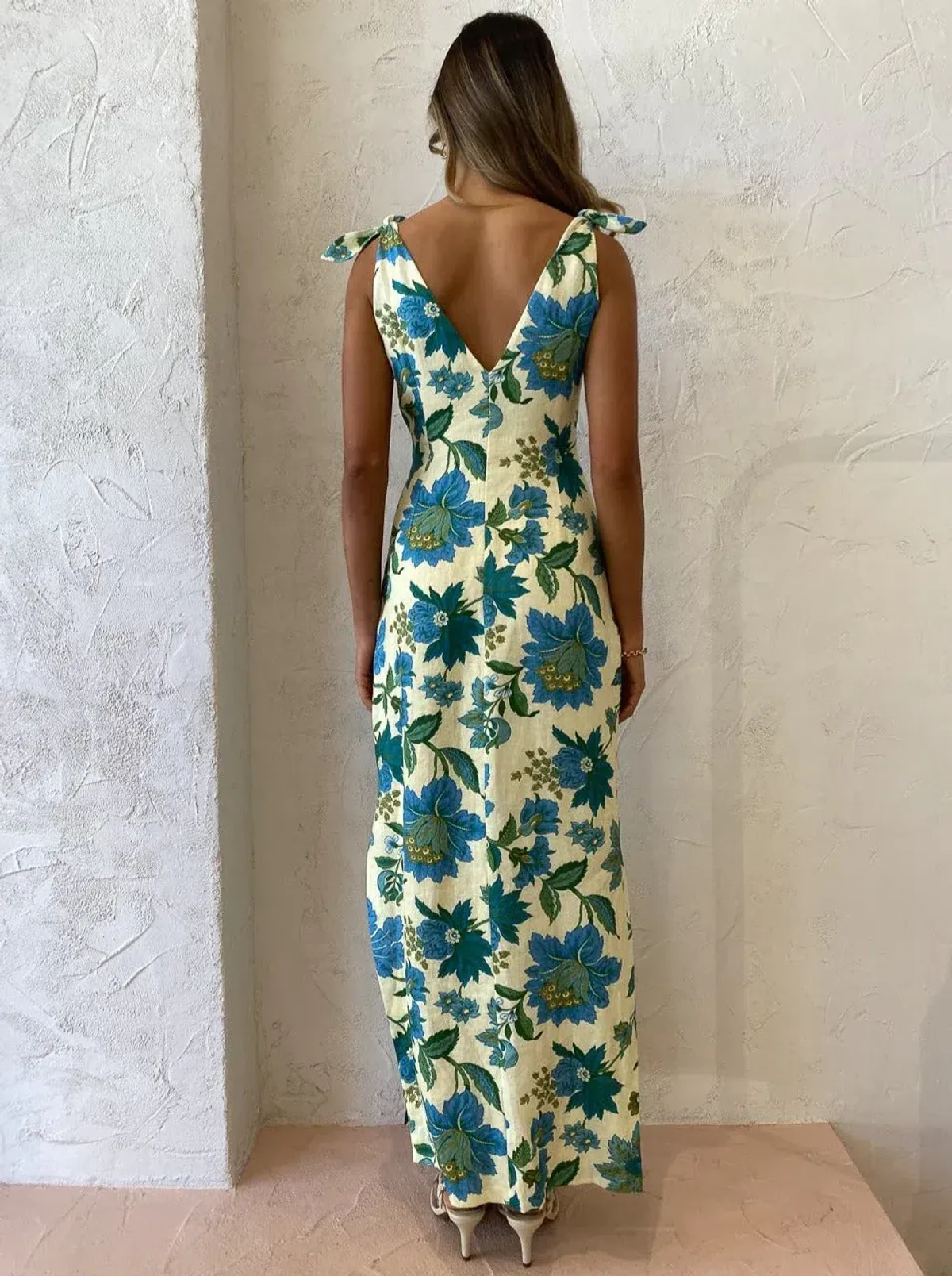 Sir The Label Alexandre Tie Midi Dress In Marguerite Print Size 0 / AU 6 - Image 3
