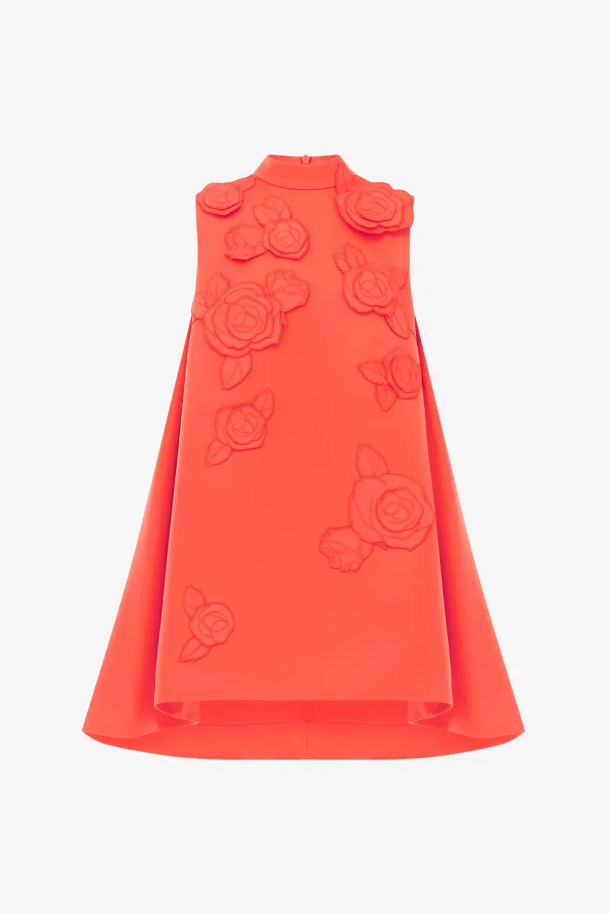 Leo Lin Fallon Appliqué Floral Mini Dress Saffron Size 10 for rent on The Volte - main image