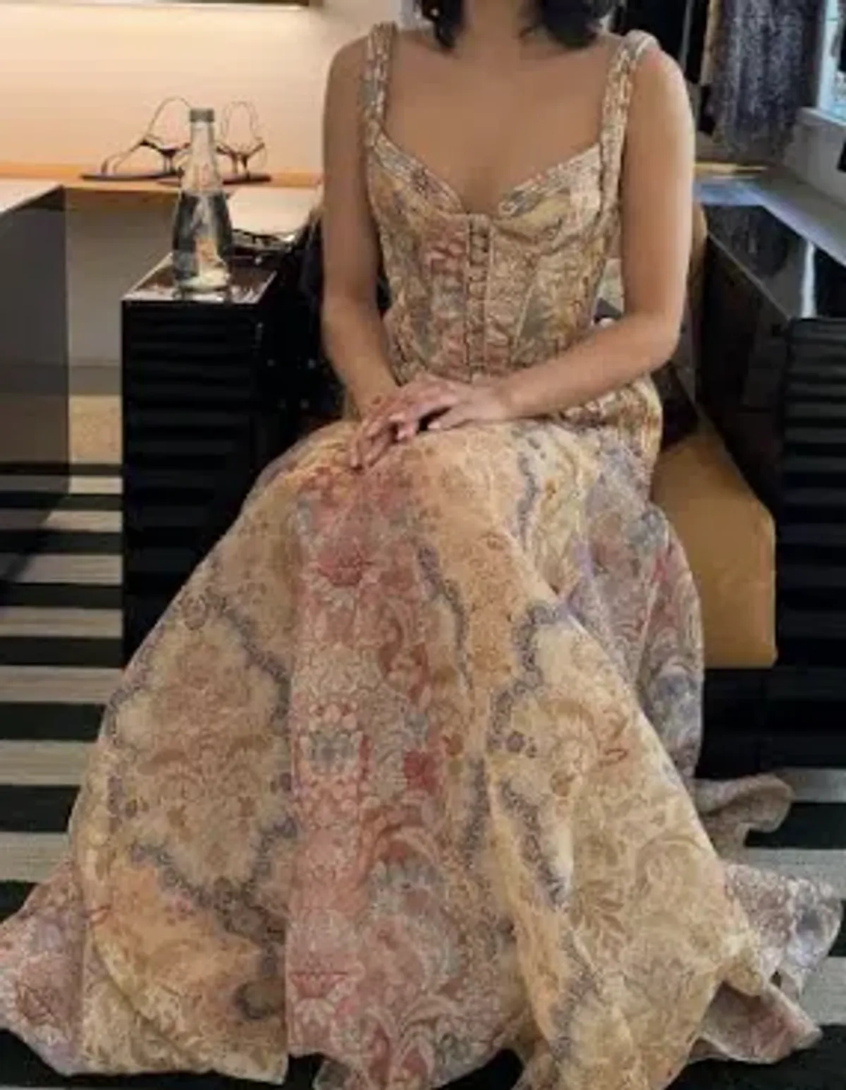 Zimmermann The Rebellion Corded Maxi Dress in Spliced Floral Size 0/Au 8 - Image 3