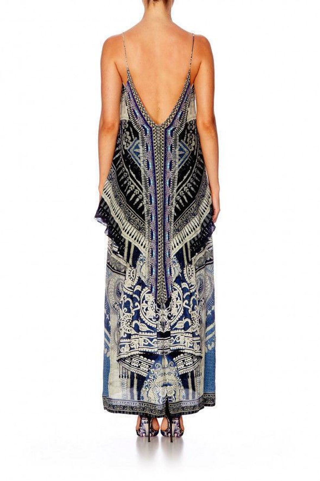 CAMILLA Tales of Batik Low Back Layered Dress Size XS for rent on The Volte - main image