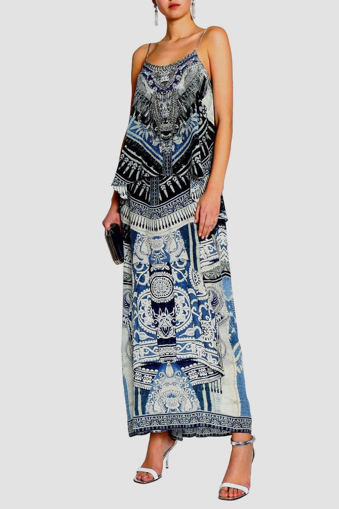 CAMILLA Tales of Batik Low Back Layered Dress Size XS for rent on The Volte - main image