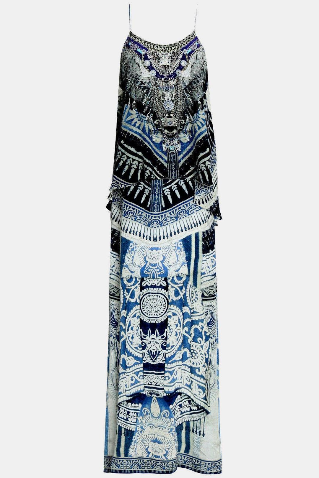 CAMILLA Tales of Batik Low Back Layered Dress Size XS for rent on The Volte - main image