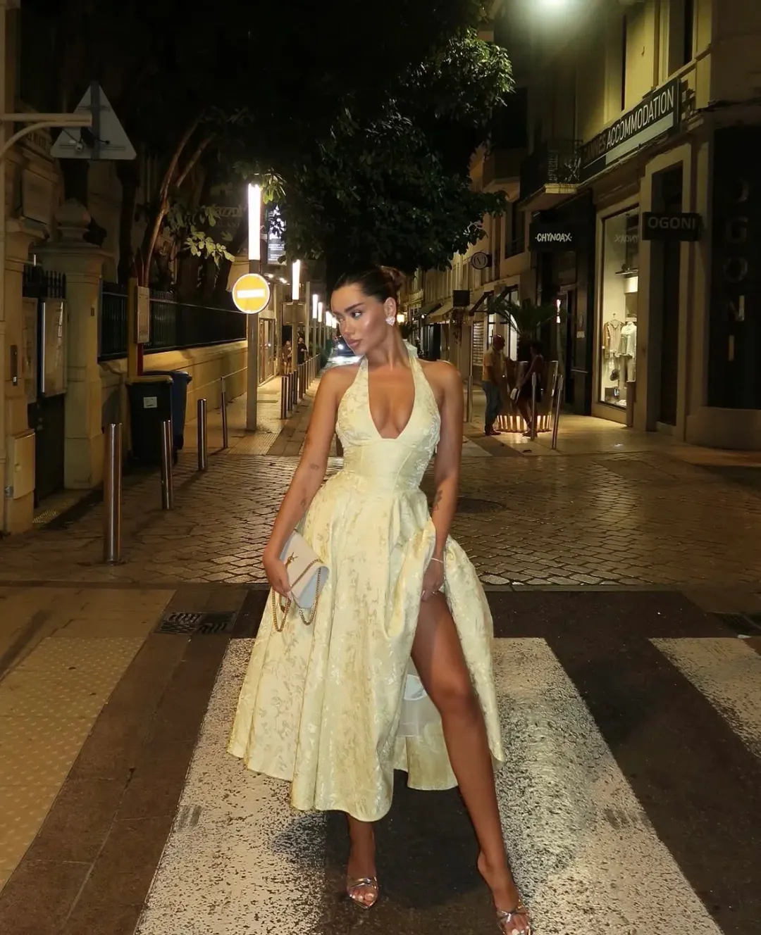 Babyboo Effie Midi Dress in Lemon for rent on The Volte - main image