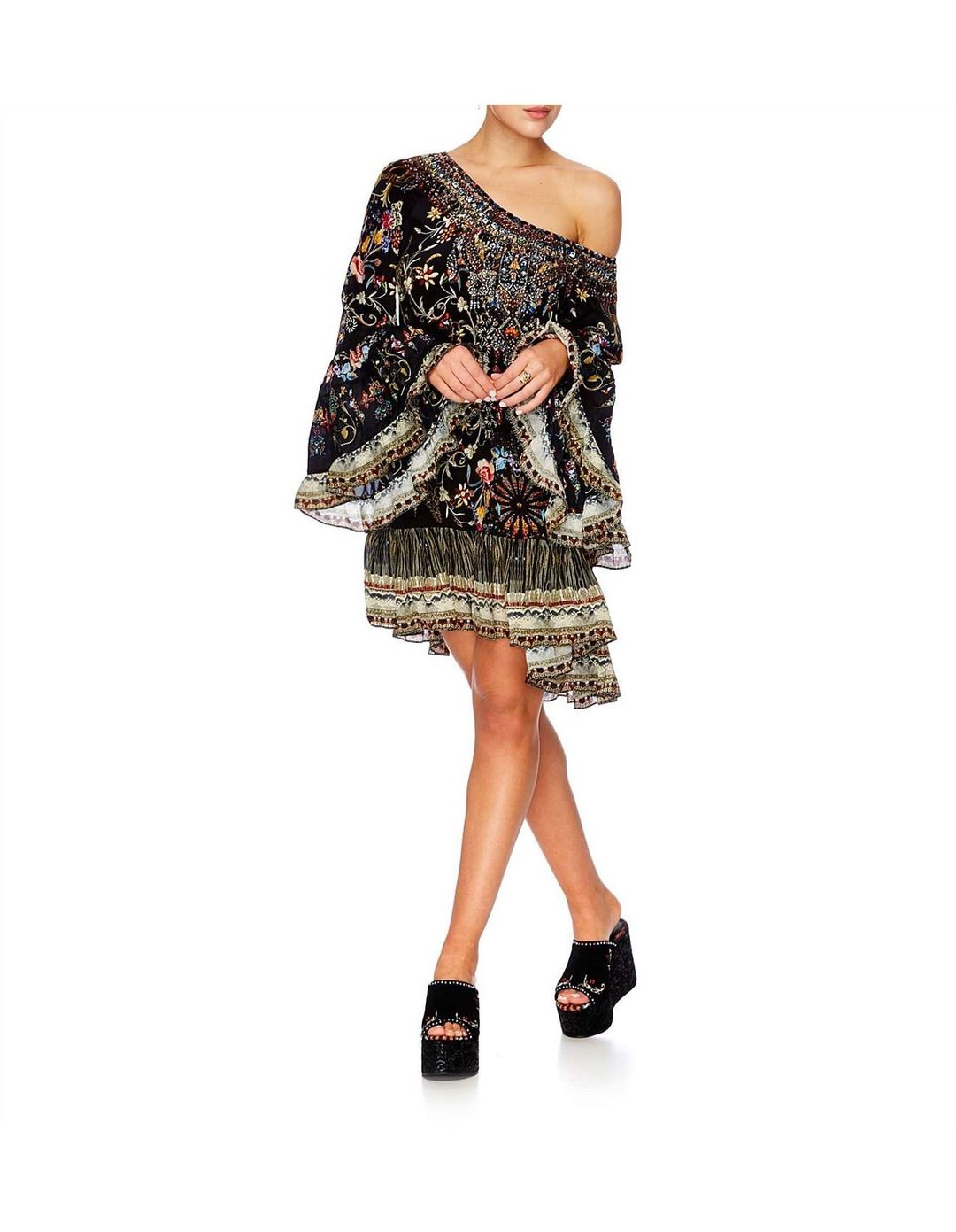 CAMILLA Dancing In The Dark A-Line Frill Dress size 8 for rent on The Volte - main image