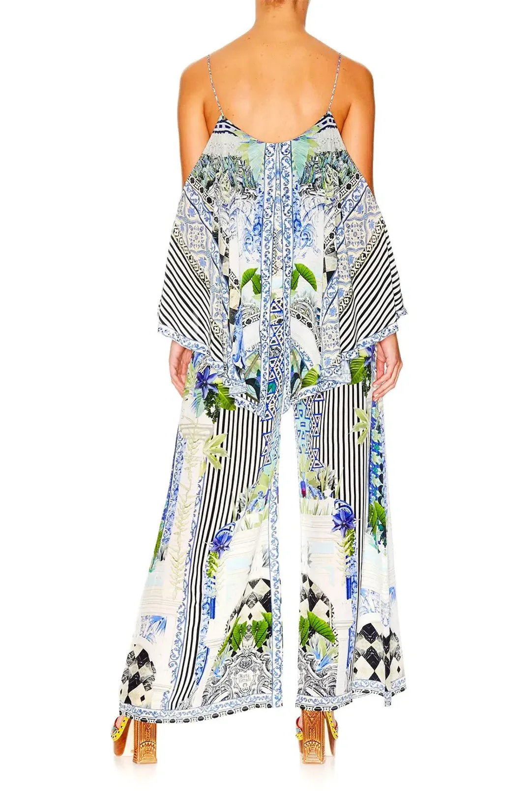 Camilla Sweet Escape Double Layer Jumpsuit Print Size XS for rent on The Volte - main image