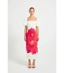 Pasduchas Aurelia Sleeve Midi Dress Floral Size AU 12 for rent on The Volte - image 1