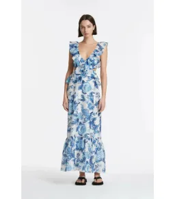 Sir the label Amaris Frill Midi Dress Floral Size 0 for rent on The Volte - image 1