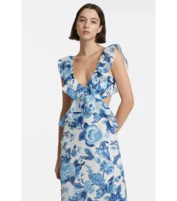 Sir the label Amaris Frill Midi Dress Floral Size 0 for rent on The Volte - image 2