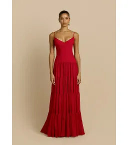Arcina Ori Delphina Maxi Dress Red Size M / AU 10 for rent on The Volte - image 1