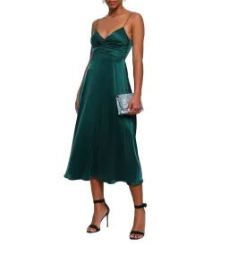 Zimmermann Rouche Slip Dress Green Size 1 / AU 10 for rent on The Volte - image 1