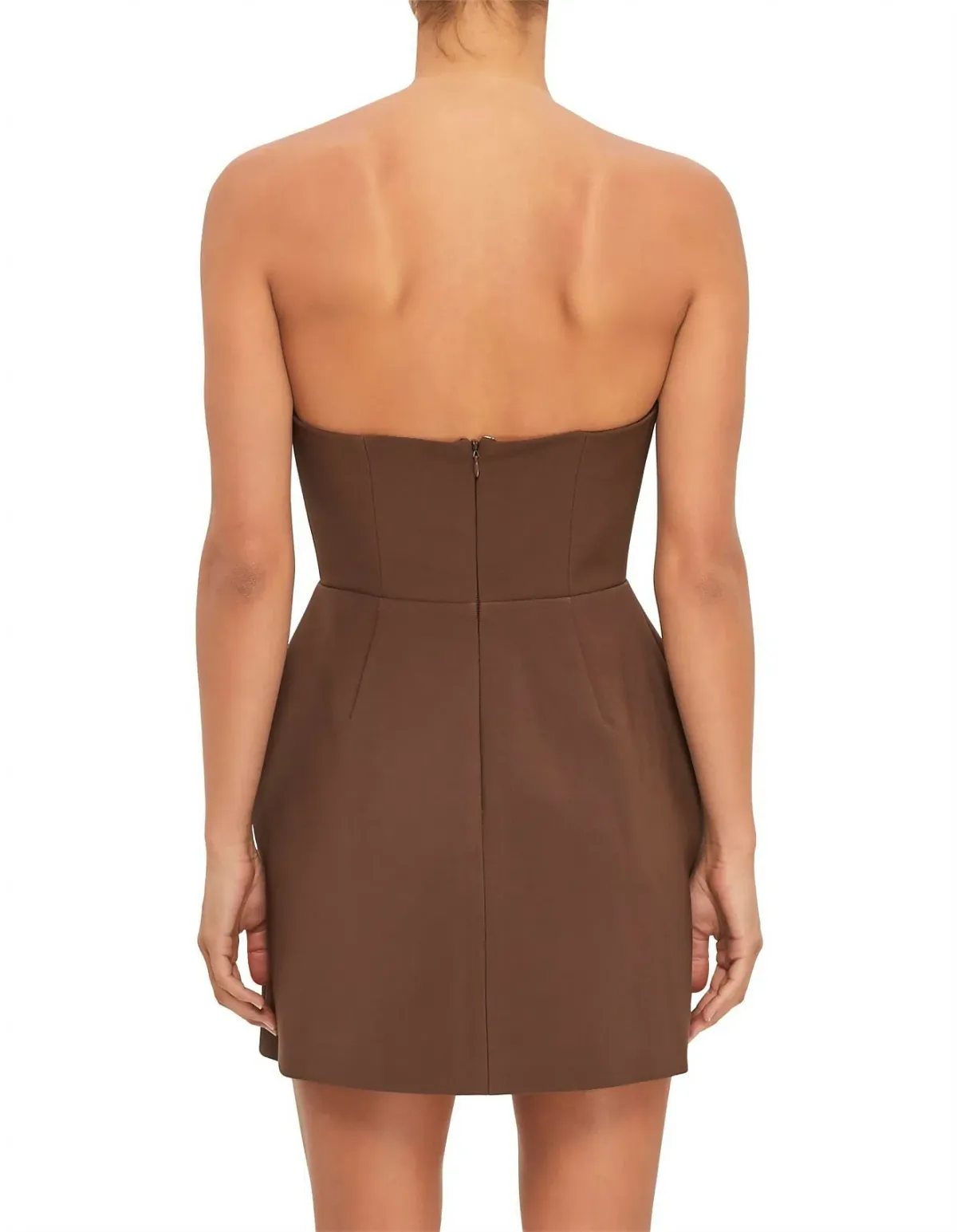 Odd Muse The Ultimate Muse Strapless Mini Dress in Chocolate Size M/AU 10 - Image 3