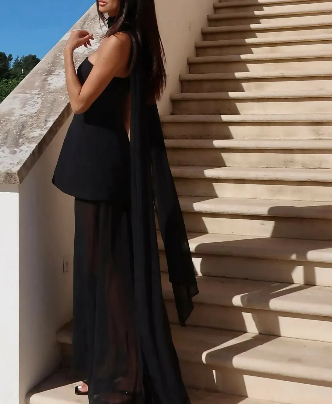 Sheike Marissa Maxi Dress in Black Size AU 8 for rent on The Volte - main image