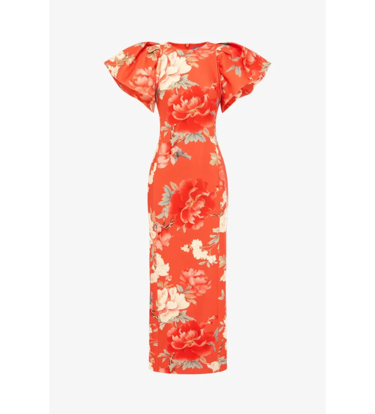 Leo Lin Lucinda Maxi Dress Saffron Peony Print Size 14 - Image 4