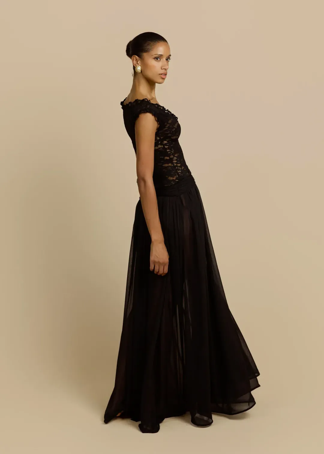 Arcina Ori Arabella Dress Black Maxi Dress Size S/ AU 8 for rent on The Volte - main image