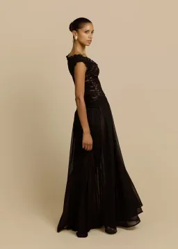 Arcina Ori Arabella Dress Black Maxi Dress Size S/ AU 8 for rent on The Volte - image 3