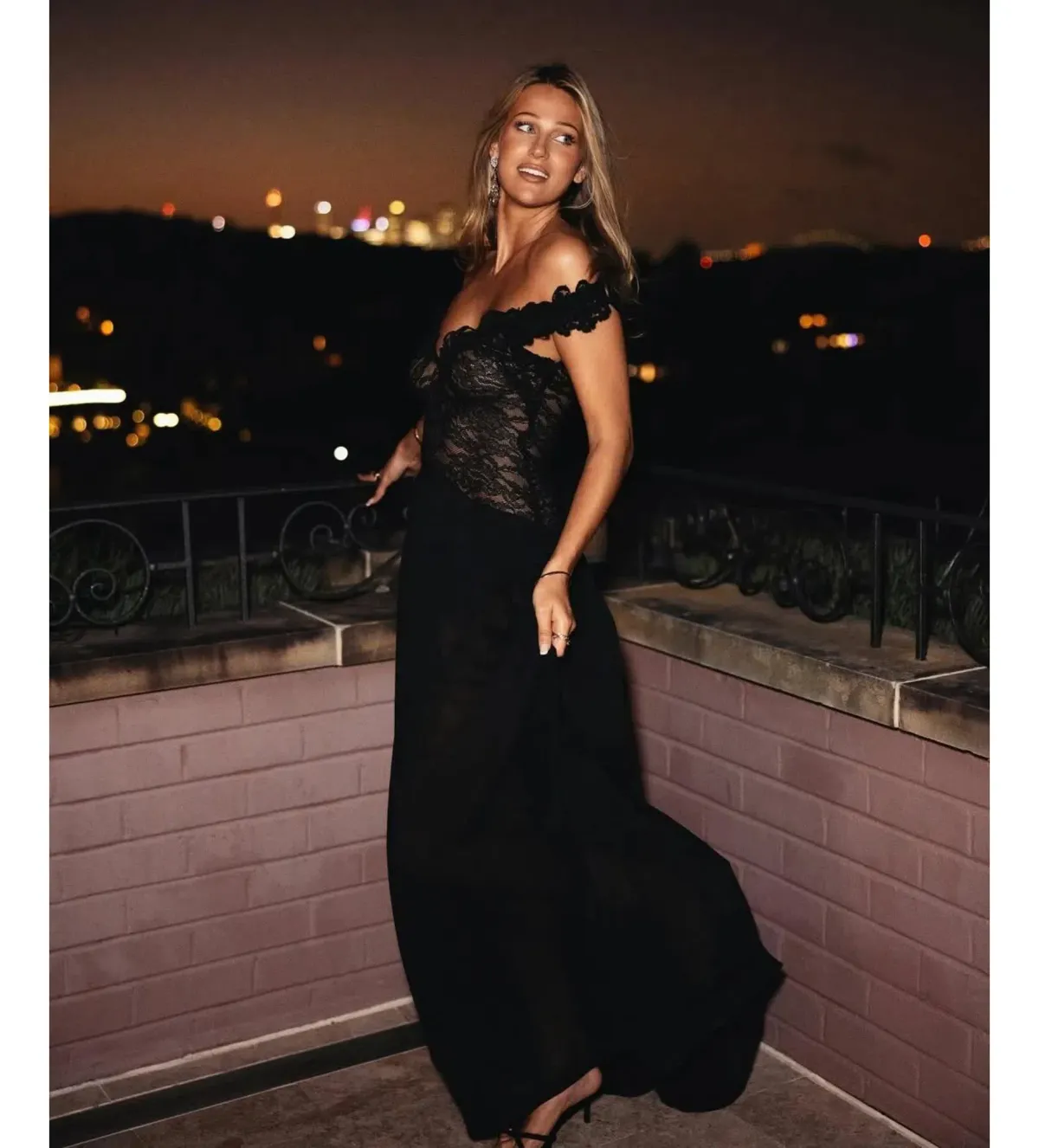 Arcina Ori Arabella Maxi Dress Black Size S/AU 8 - Image 4