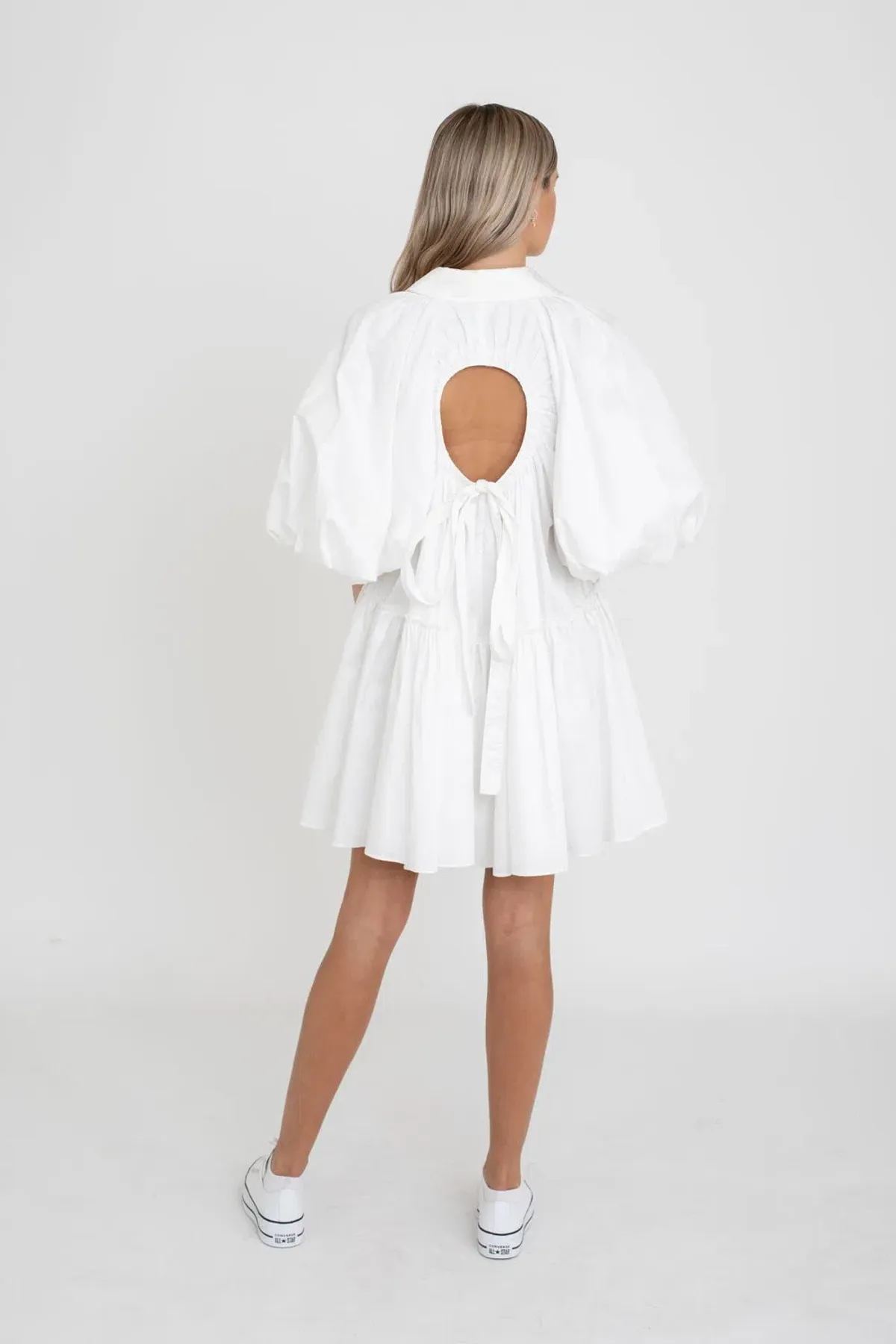 Aje Prima Circle Tiered Mini Dress Size AU12 - Image 3