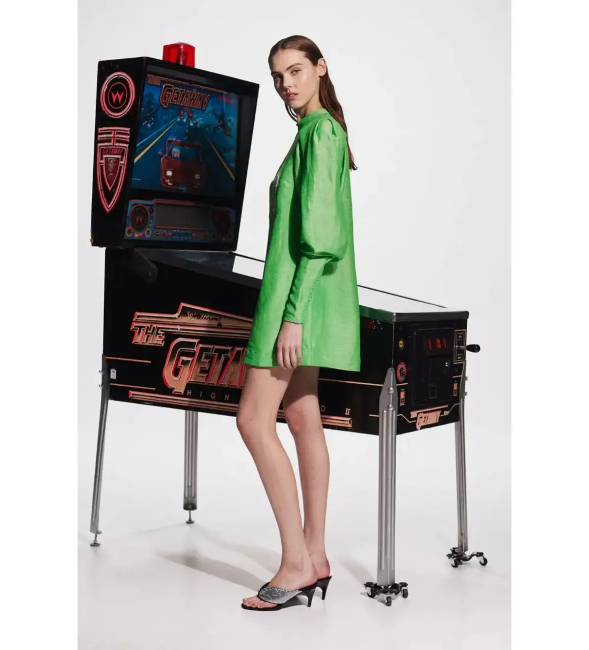 Alemais Dazzle Mini Dress in Green Size AU12 - Image 3