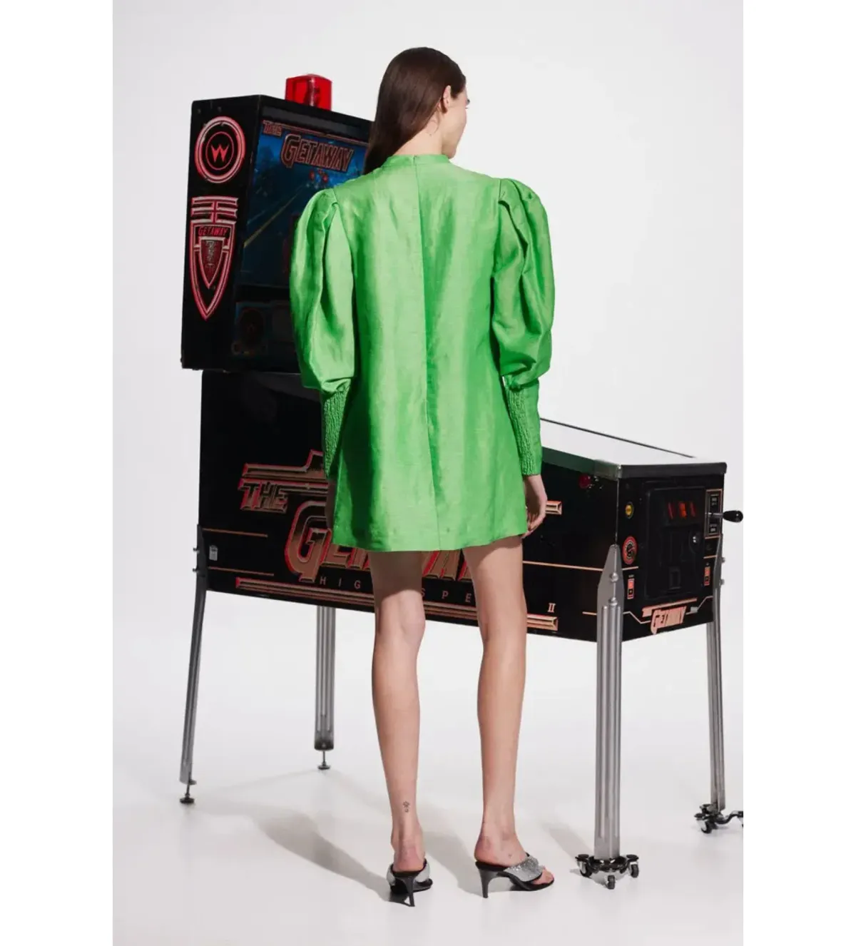 Alemais Dazzle Mini Dress in Green Size AU12 - Image 2