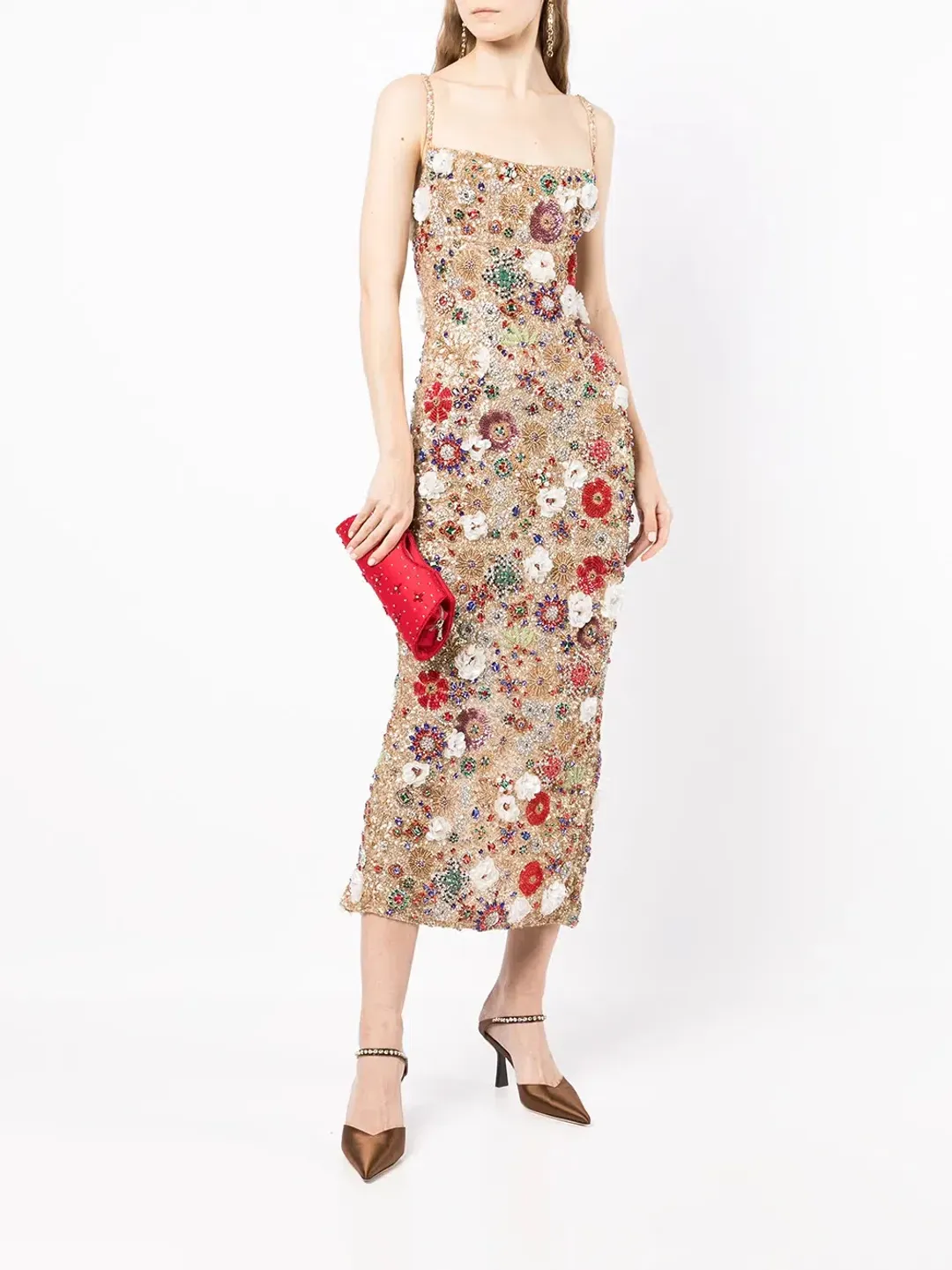 Rachel Gilbert Francesca Gown Dress Gold Size 1/AU8 for rent on The Volte - main image