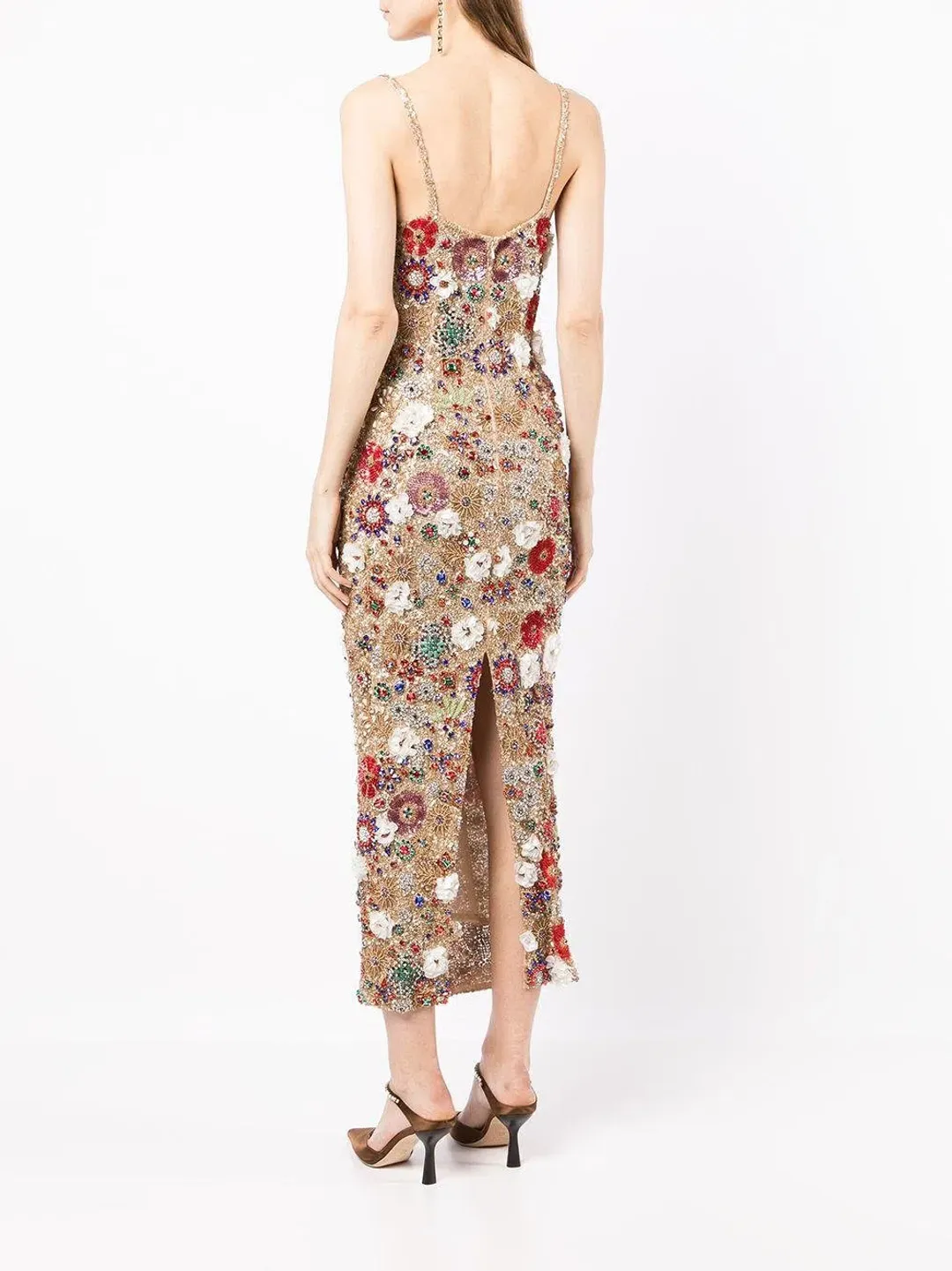 Rachel Gilbert Francesca Gown Dress Gold Size 1/AU8 for rent on The Volte - main image