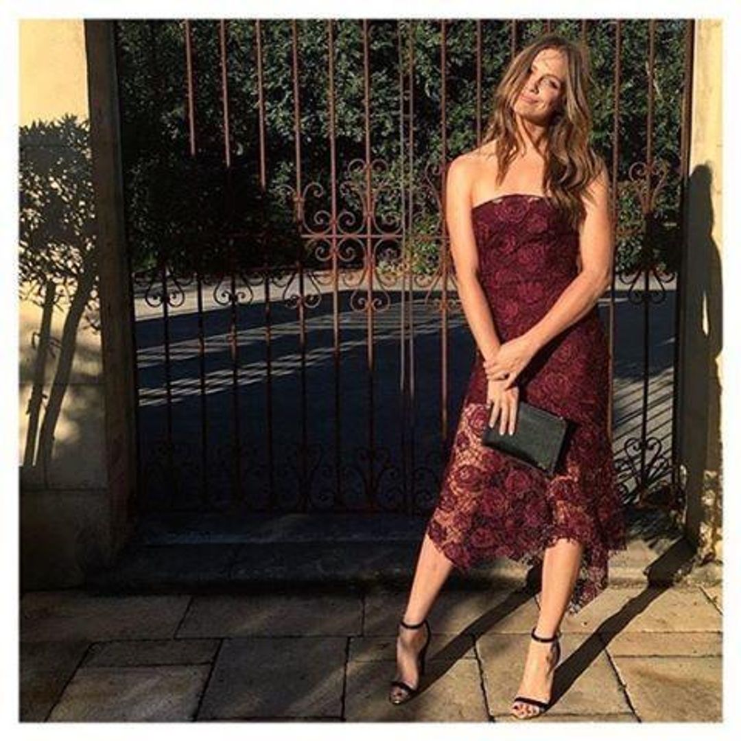 Manning Cartell Rambling Ros Strapless Midi Dress for rent on The Volte - main image