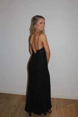 Fame and Partners Everett Lace Maxi Dress Black Size 6 for rent on The Volte - image 3
